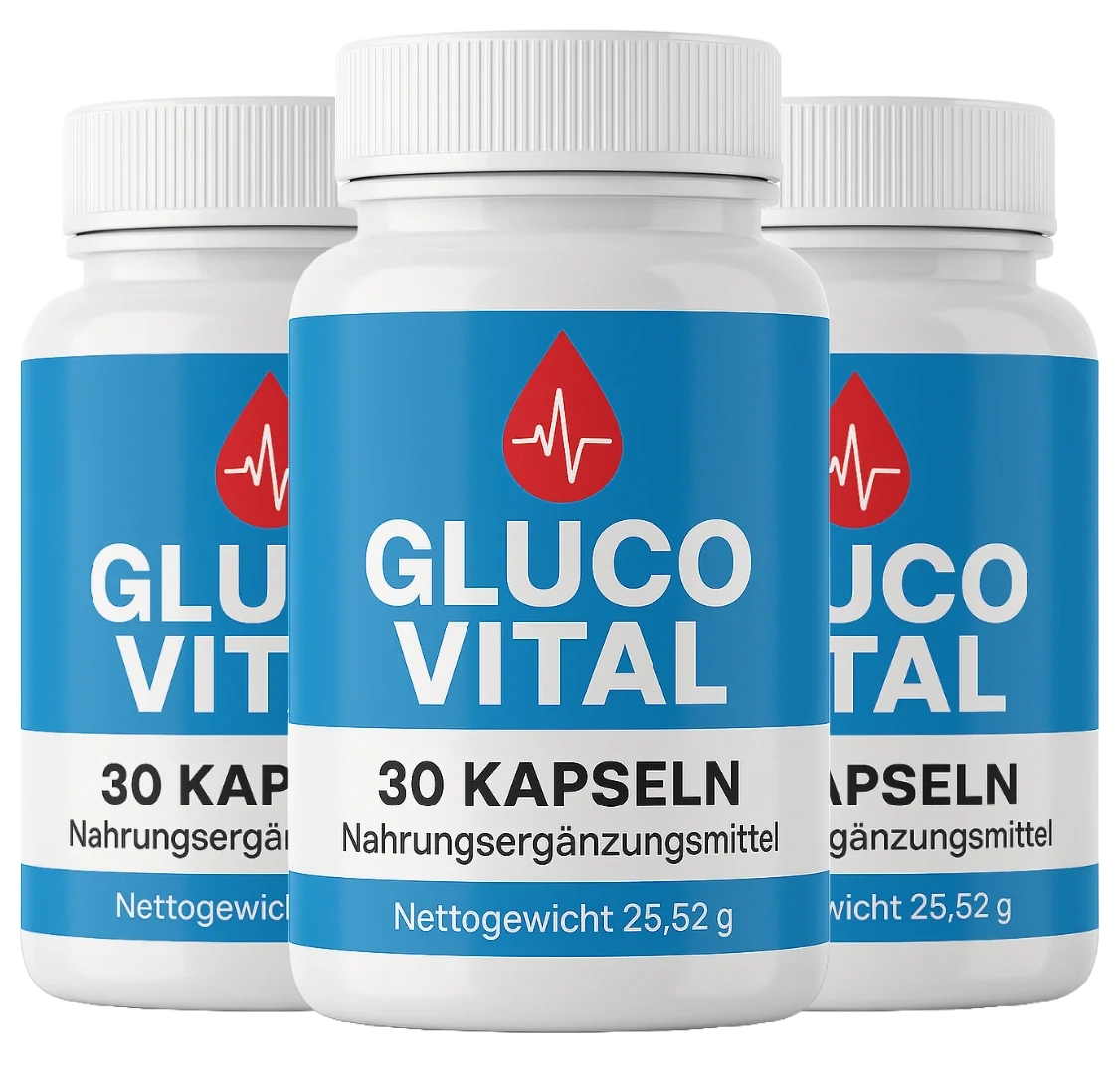 GlucoVital drei Flaschen Paket