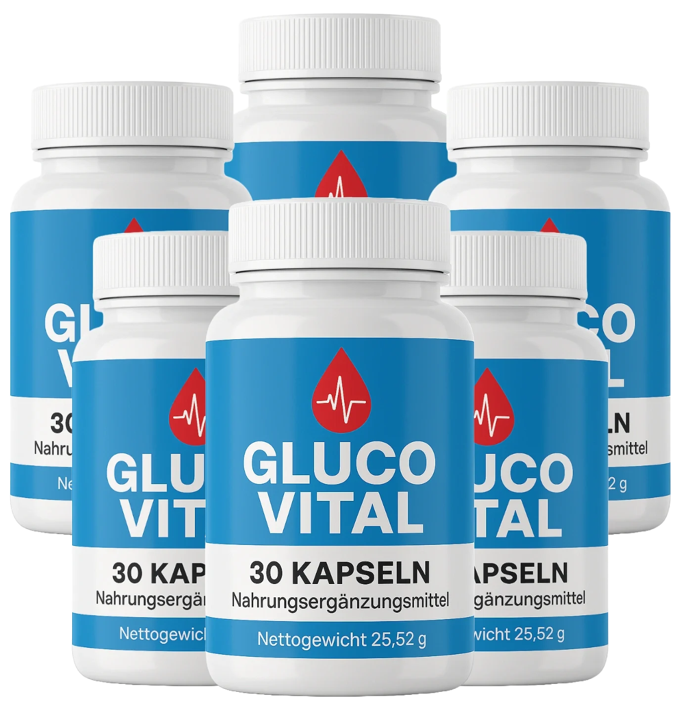 GlucoVital sechs Flaschen Paket